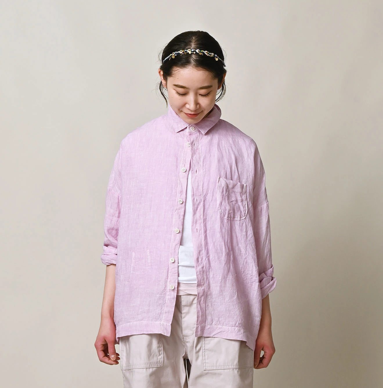 45R Linen 908 Uma Shirt (Plant-Based Dye) - Image 9