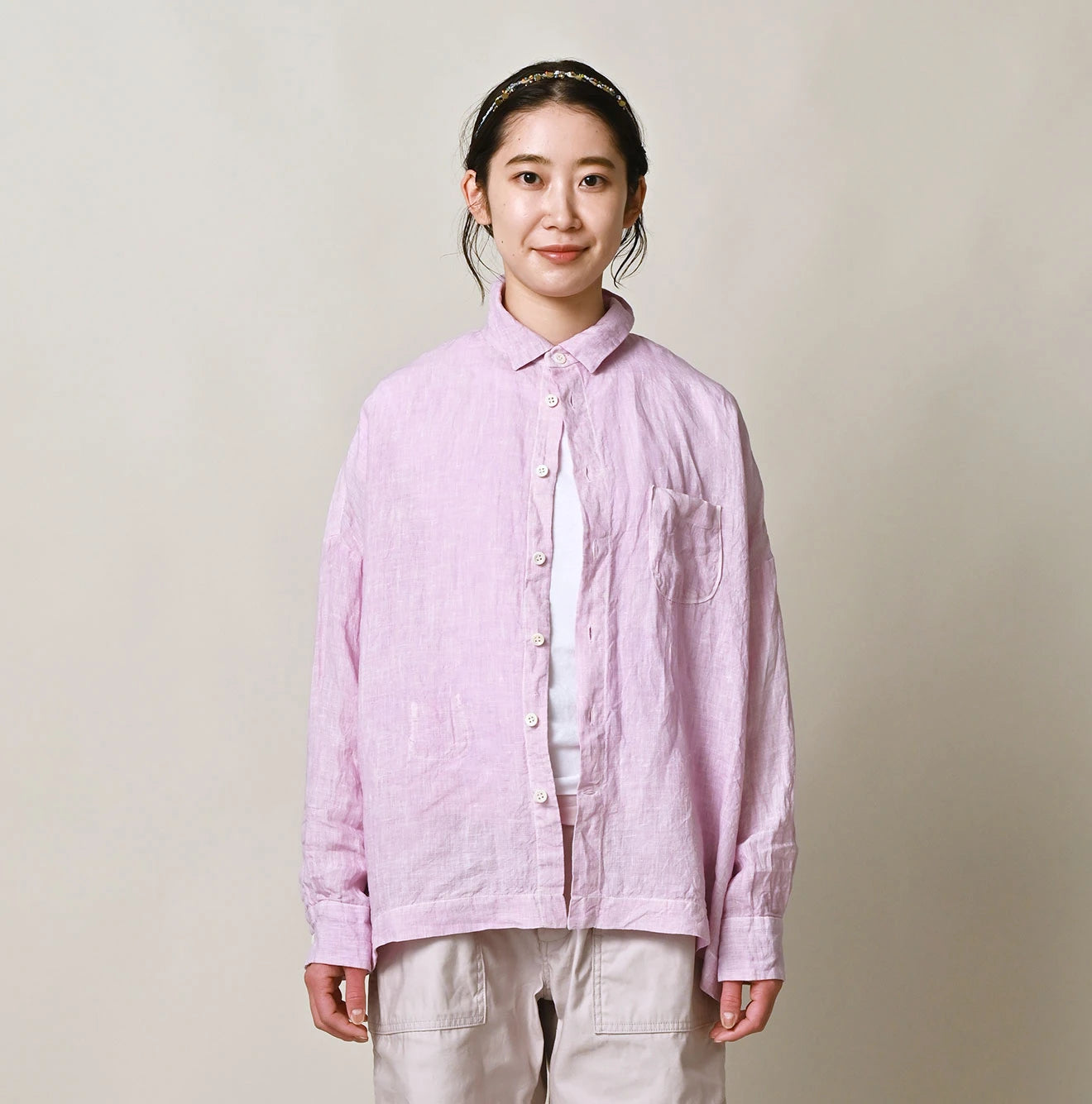 45R Linen 908 Uma Shirt (Plant-Based Dye) - Image 12