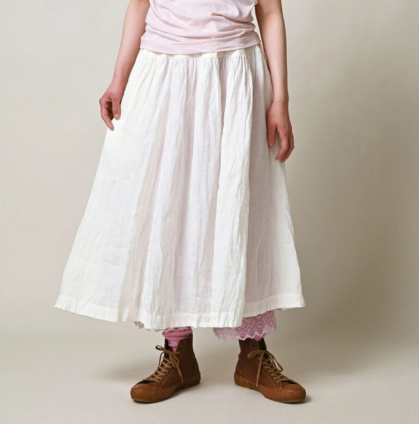 45R Linen Easy Gathered Skirt