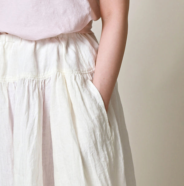 45R Linen Easy Gathered Skirt