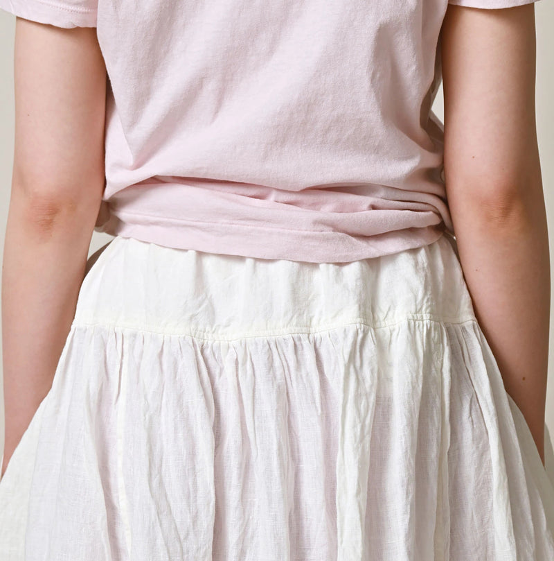 45R Linen Easy Gathered Skirt - Image 8