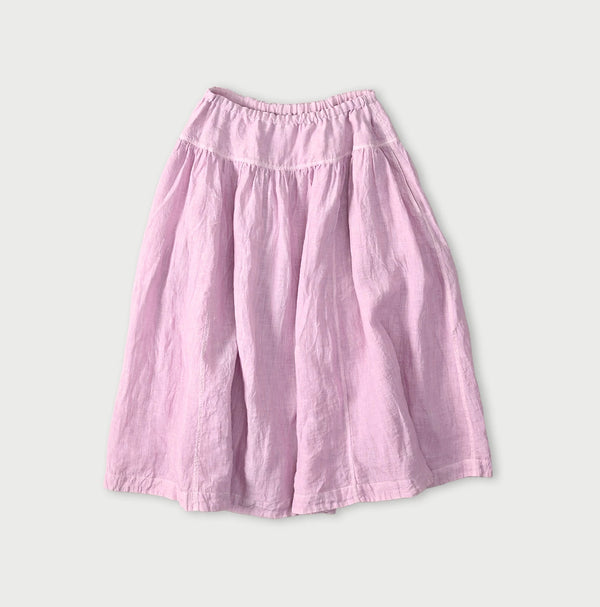 45R Linen Easy Gathered Skirt (Plant-Based Dye)