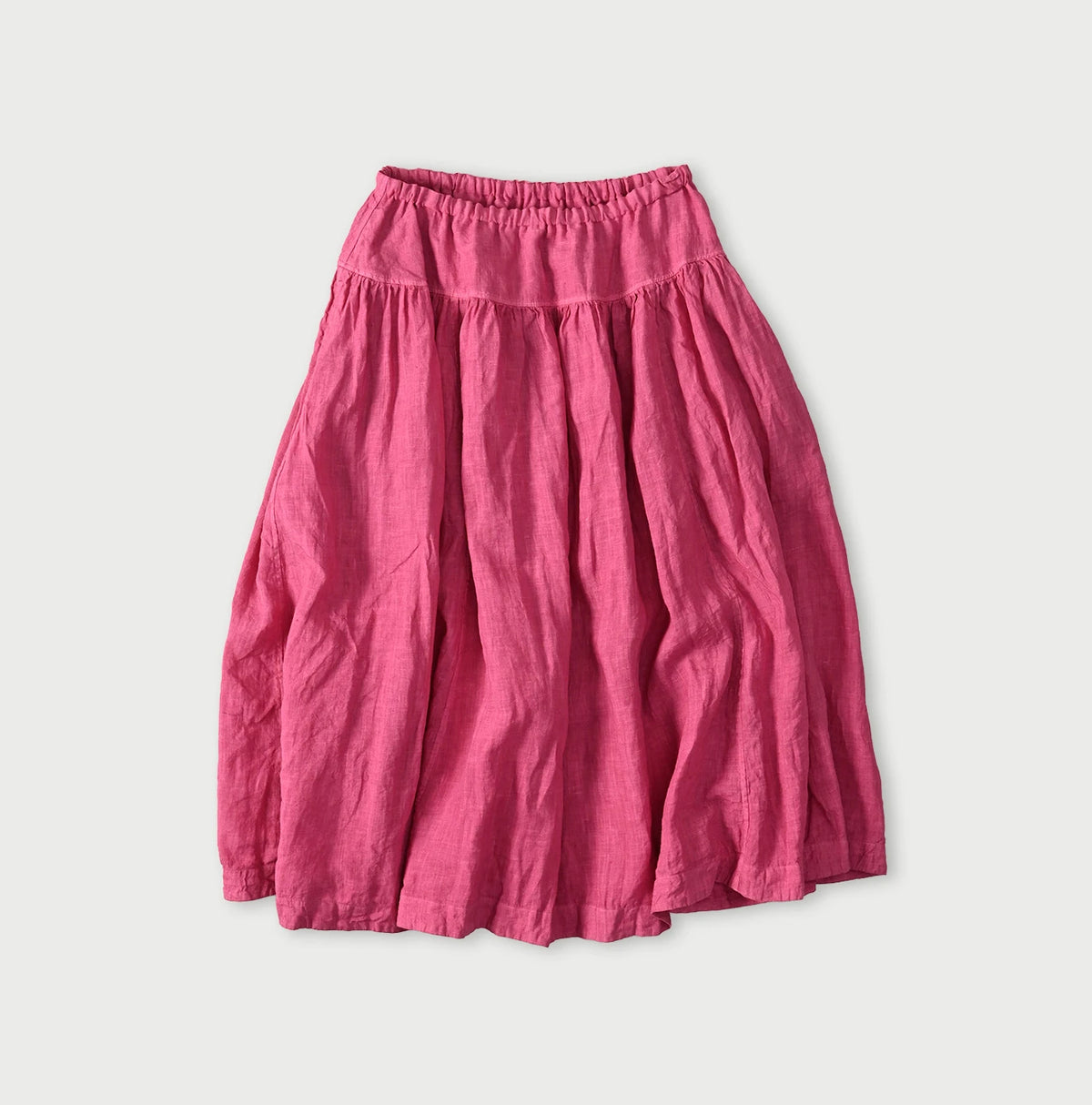 45R Linen Easy Gathered Skirt (Plant-Based Dye)