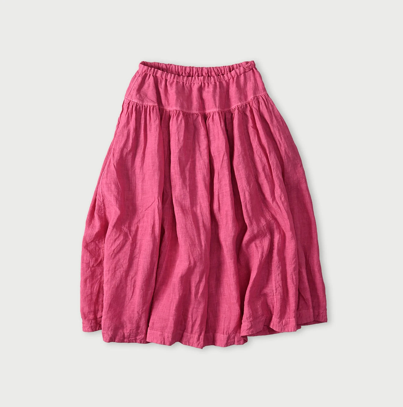 45R Linen Easy Gathered Skirt (Plant-Based Dye) - Image 1