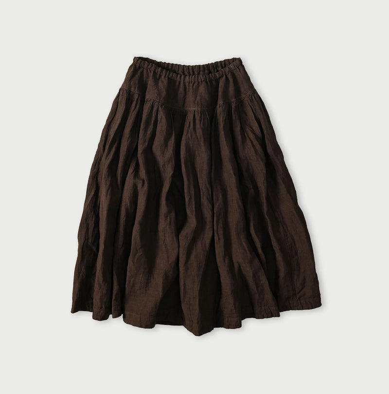 45R Linen Easy Gathered Skirt (Plant-Based Dye) - Image 2