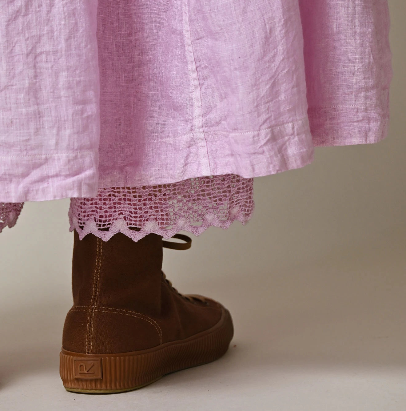 45R Linen Easy Gathered Skirt (Plant-Based Dye) - Image 12