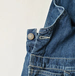 45R Mugihiko Denim Over Skirt Zyu