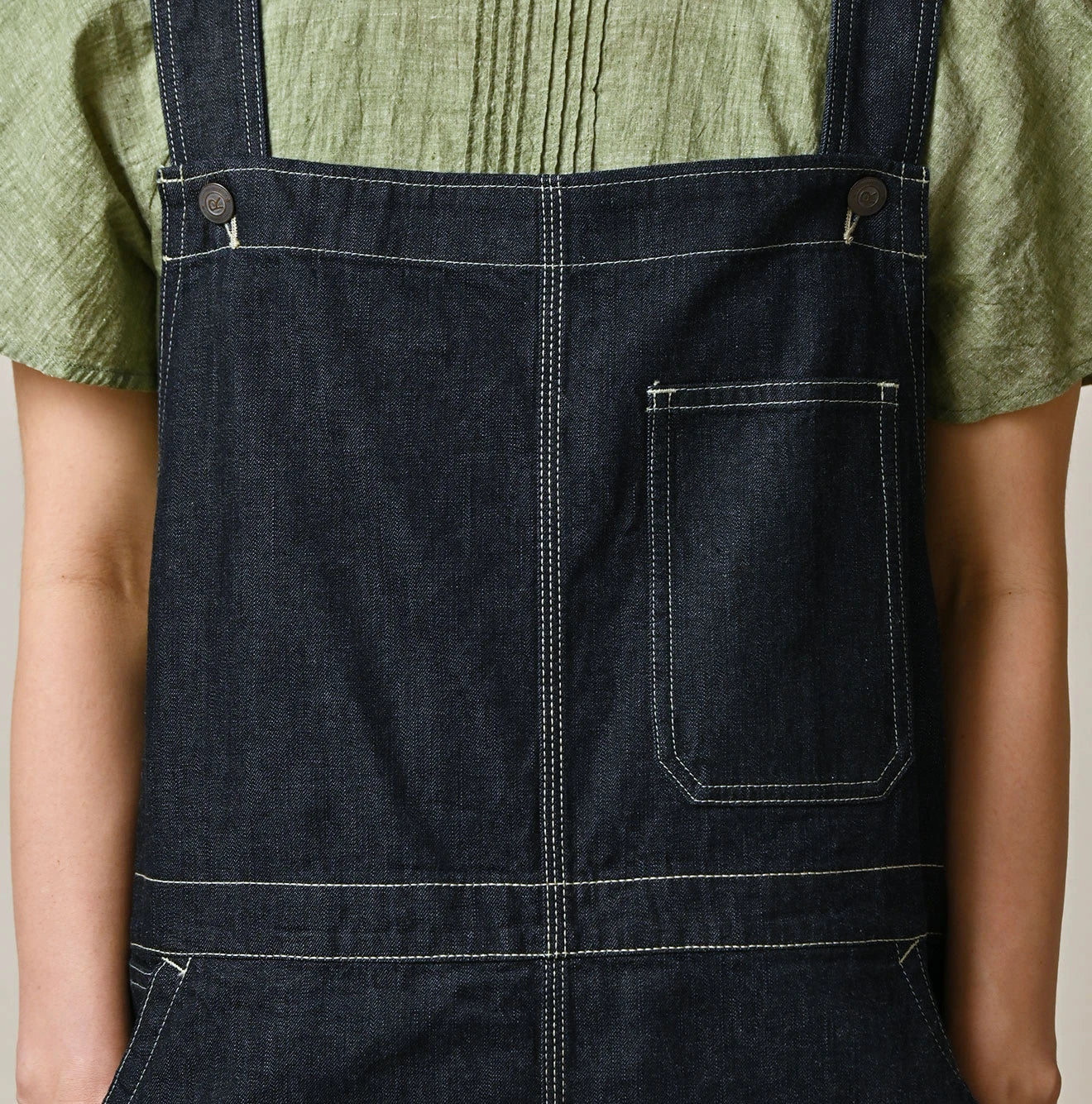 Mugihiko Denim Over Skirt Nou | 45R Official Online Store – 45R GLOBAL