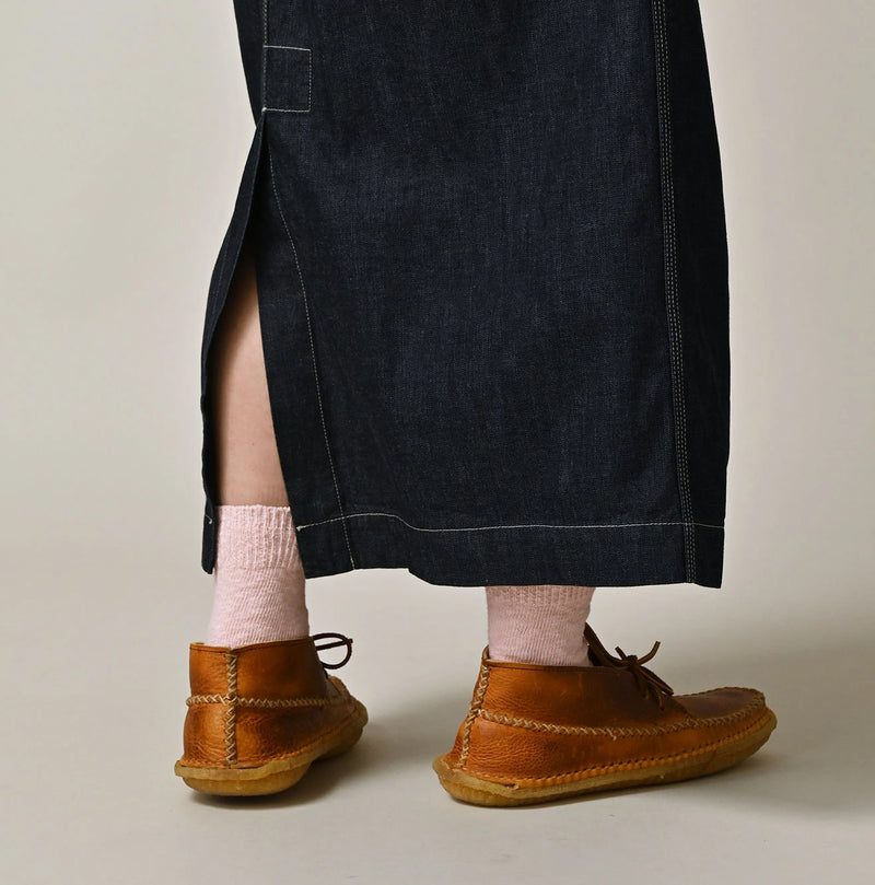 45R Mugihiko Denim Over Skirt Nou - Image 11