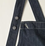 45R Mugihiko Denim Over Skirt Nou