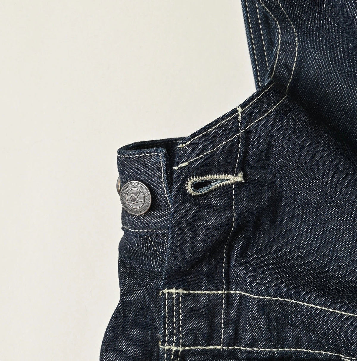 45R Mugihiko Denim Over Skirt Nou