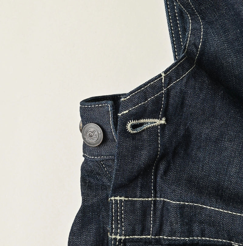 45R Mugihiko Denim Over Skirt Nou - Image 14