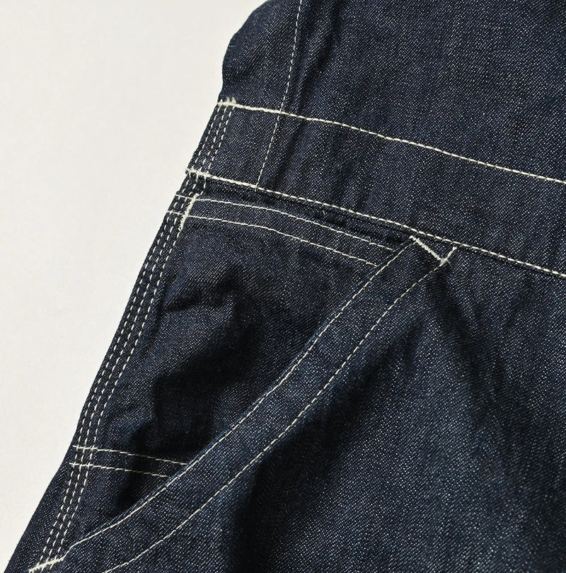 45R Mugihiko Denim Over Skirt Nou - Image 15