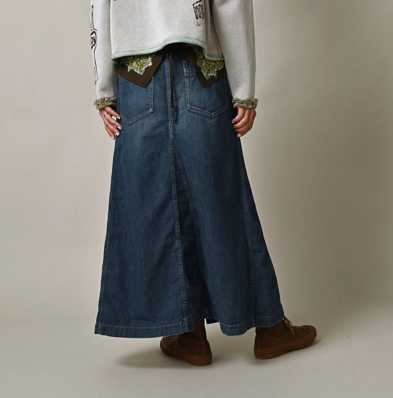 45R Mugihiko Denim Bell Skirt Zyu - Image 6