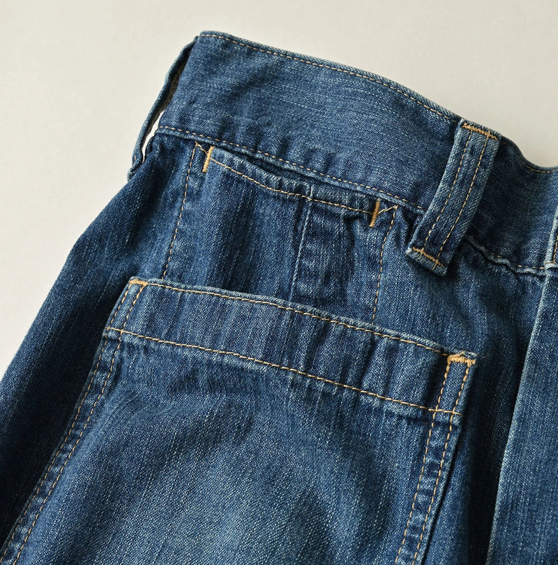 45R Mugihiko Denim Bell Skirt Zyu - Image 14