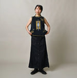 45R Mugihiko Denim Bell Skirt Nou