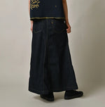 45R Mugihiko Denim Bell Skirt Nou