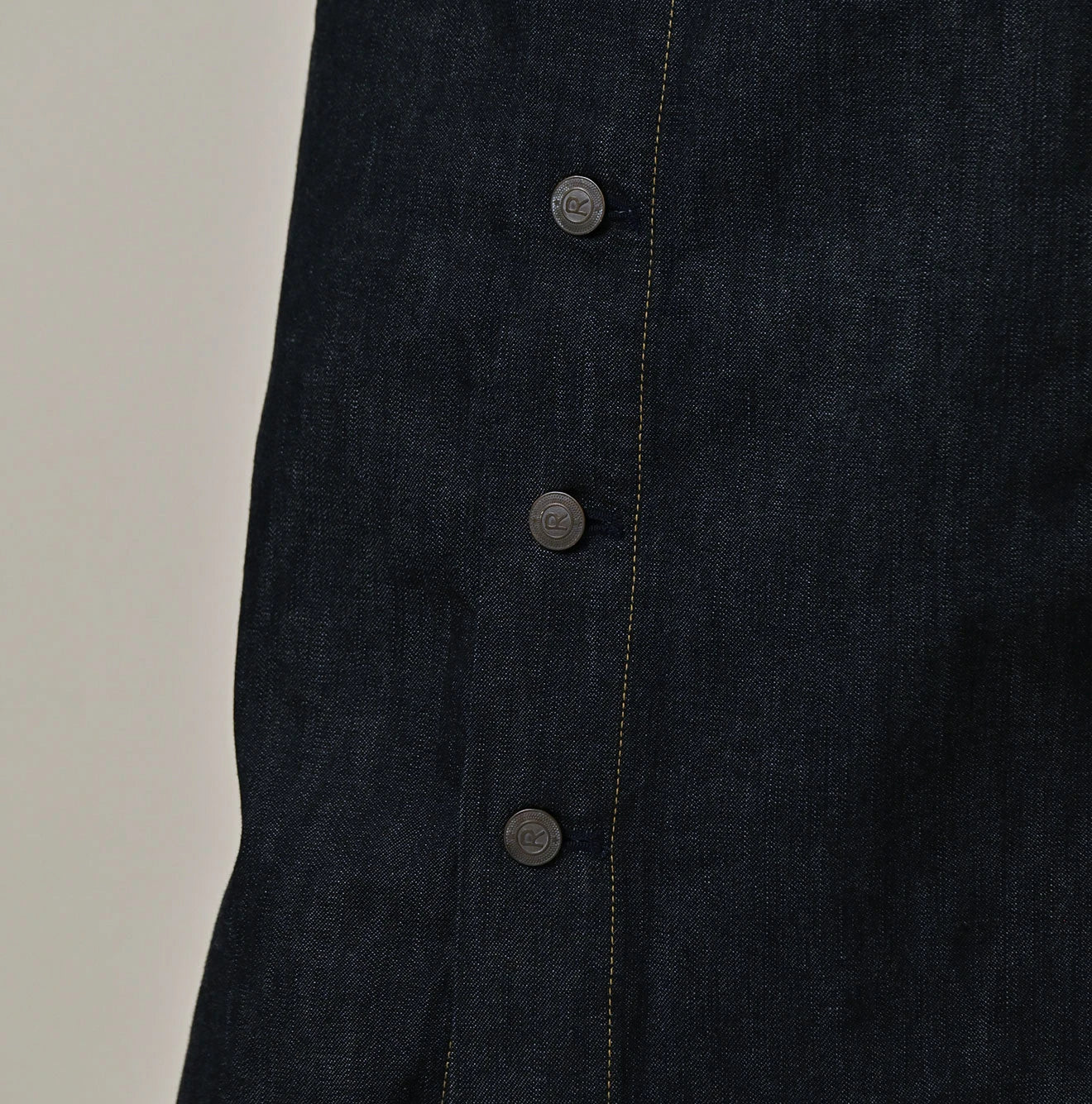 45R Mugihiko Denim Bell Skirt Nou - Image 9