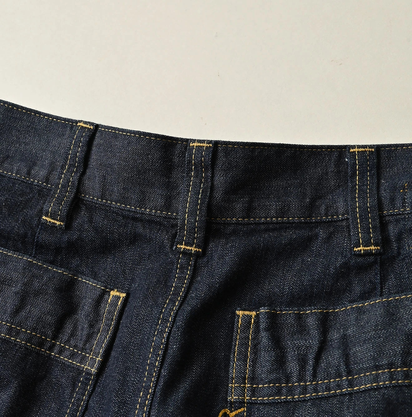 45R Mugihiko Denim Bell Skirt Nou