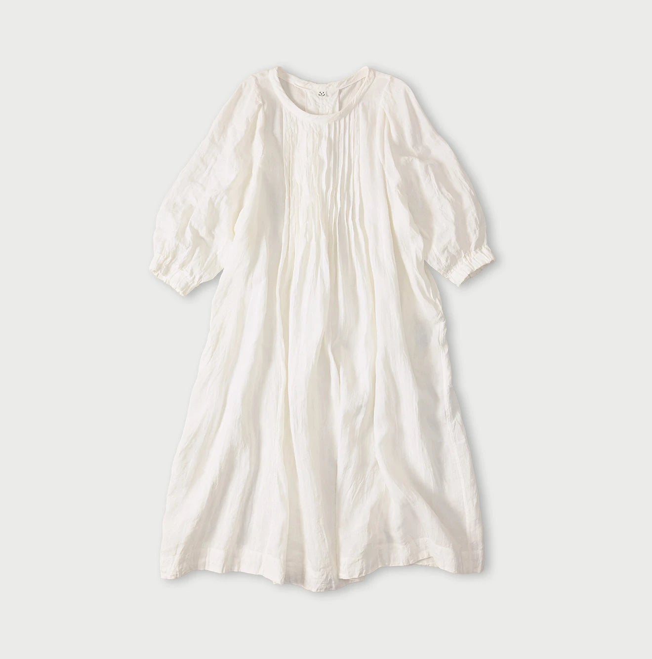 45R Linen Tuck Dress - Image 1