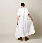 45R Linen Tuck Dress