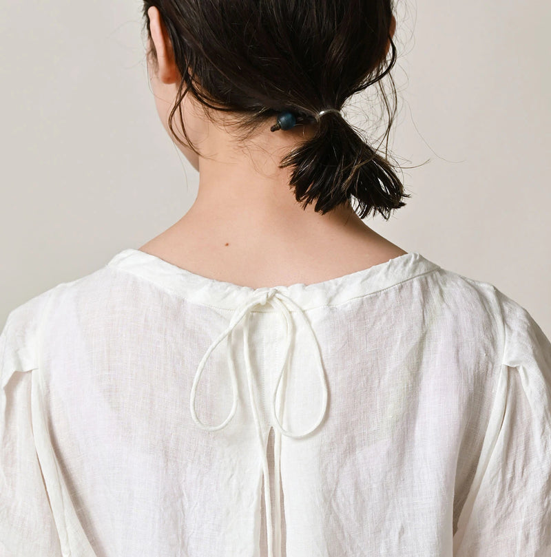 45R Linen Tuck Dress - Image 8