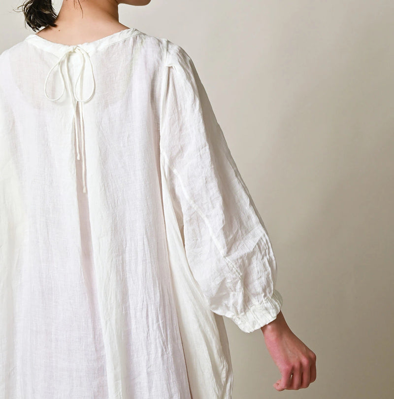45R Linen Tuck Dress - Image 9