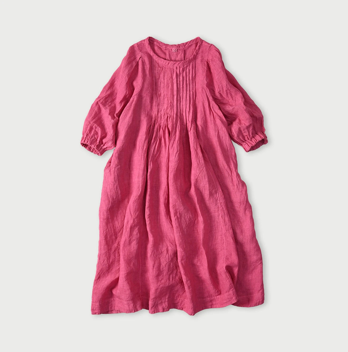 45R Linen Tuck Dress (Plant-Based Dye) - Image 2