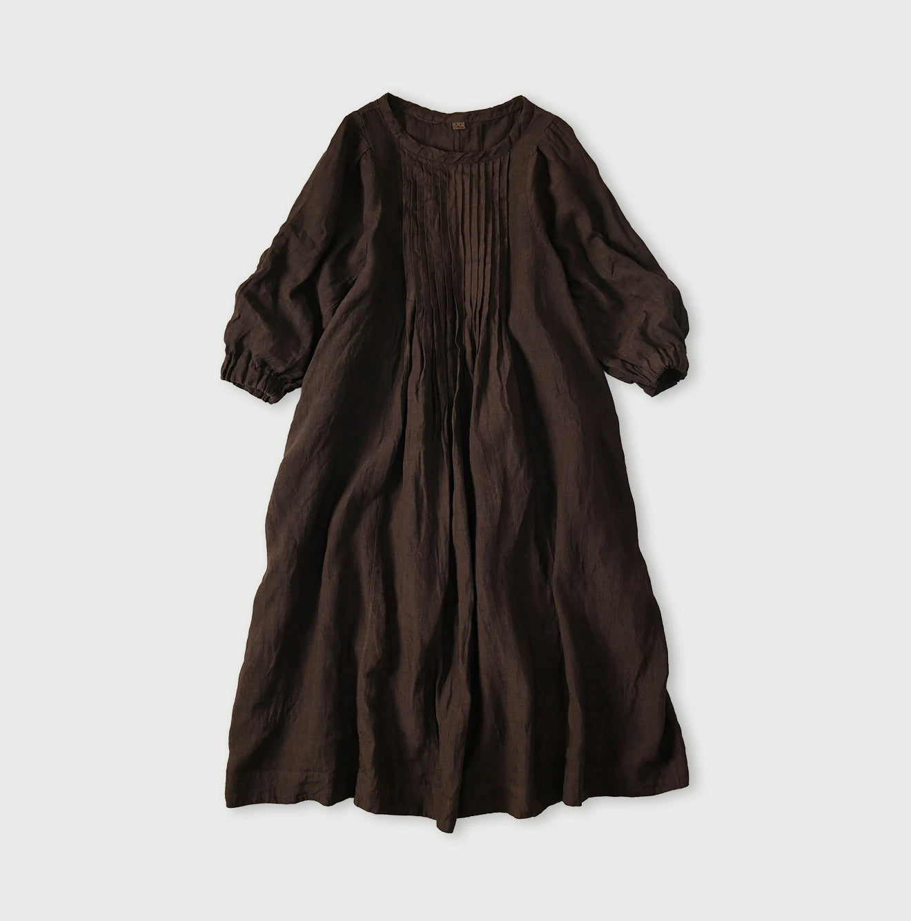 45R Linen Tuck Dress (Plant-Based Dye) - Image 3
