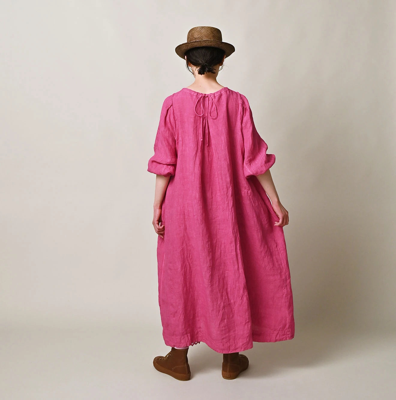45R Linen Tuck Dress (Plant-Based Dye) - Image 7