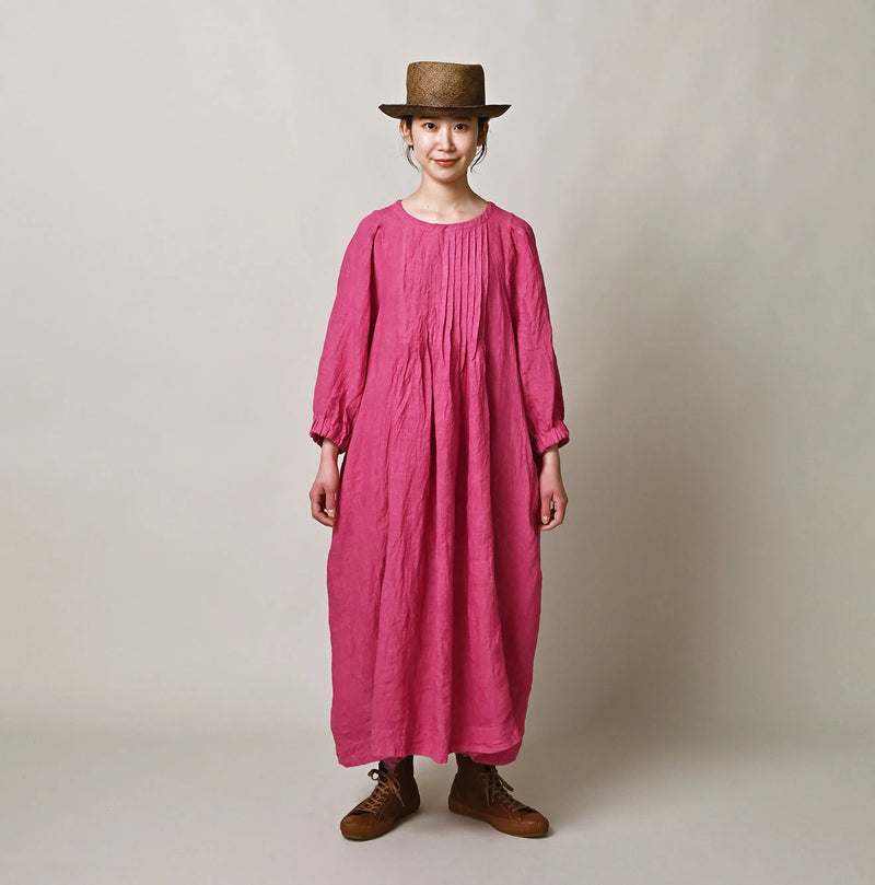 45R Linen Tuck Dress (Plant-Based Dye) - Image 8