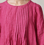 45R Linen Tuck Dress (Plant-Based Dye)