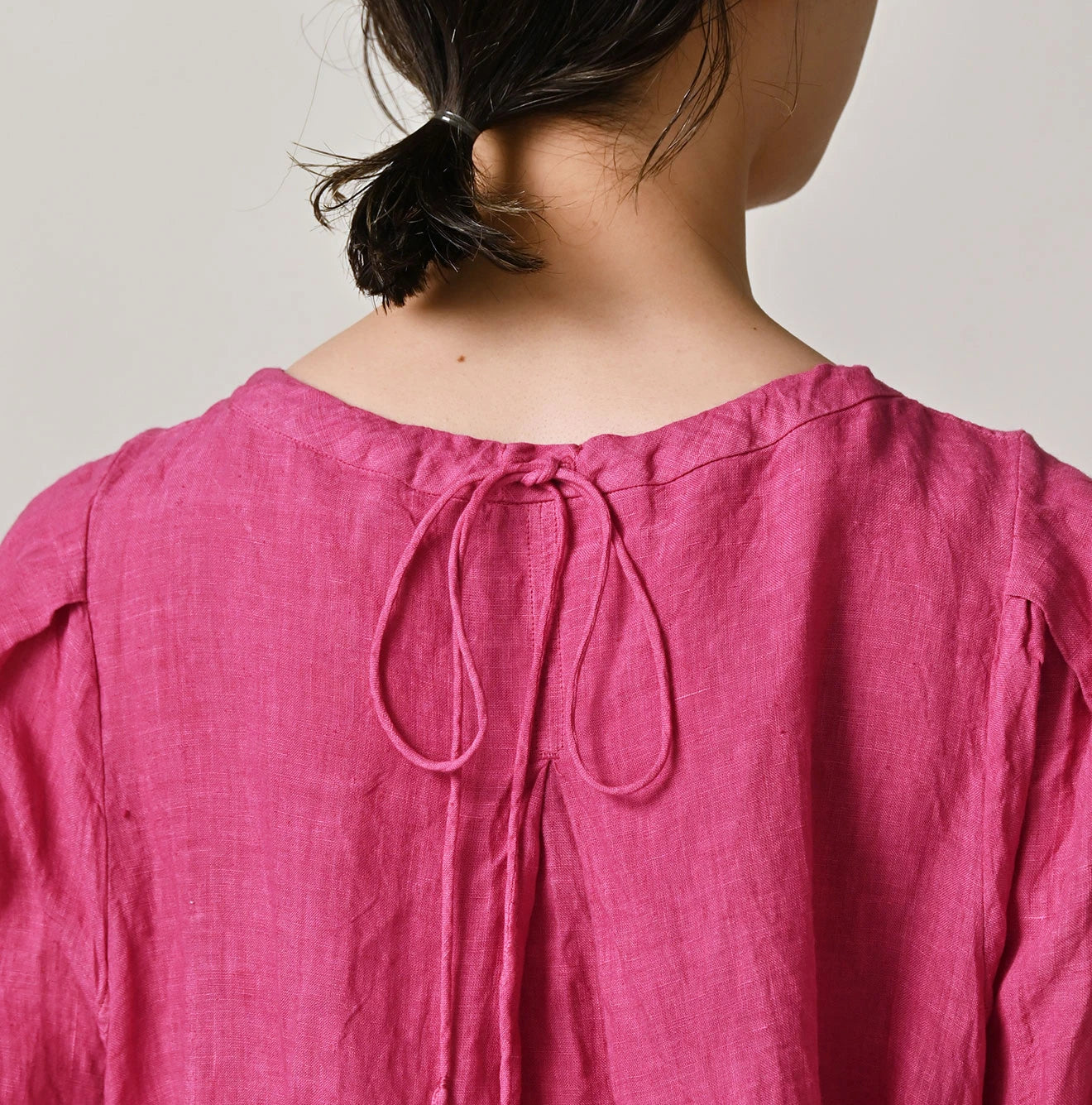 45R Linen Tuck Dress (Plant-Based Dye) - Image 12