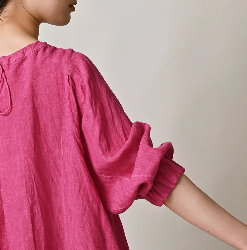 45R Linen Tuck Dress (Plant-Based Dye) - Image 14