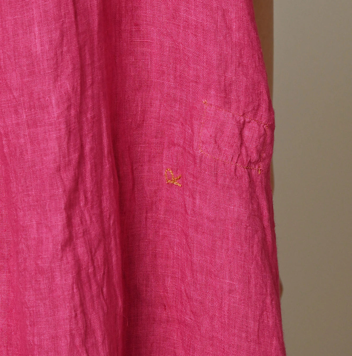 45R Linen Tuck Dress (Plant-Based Dye)