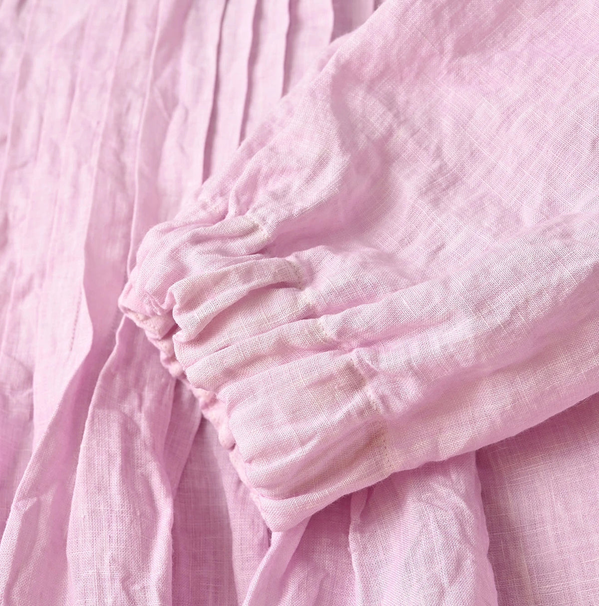 45R Linen Tuck Dress (Plant-Based Dye)