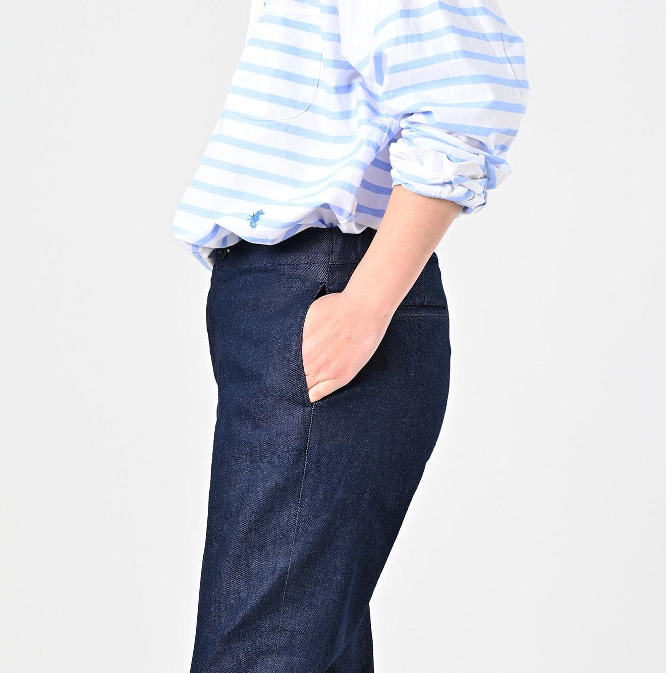 Rye Mugi Denim Stretch Sabrina Slacks Women - 45R by 45rpm studio