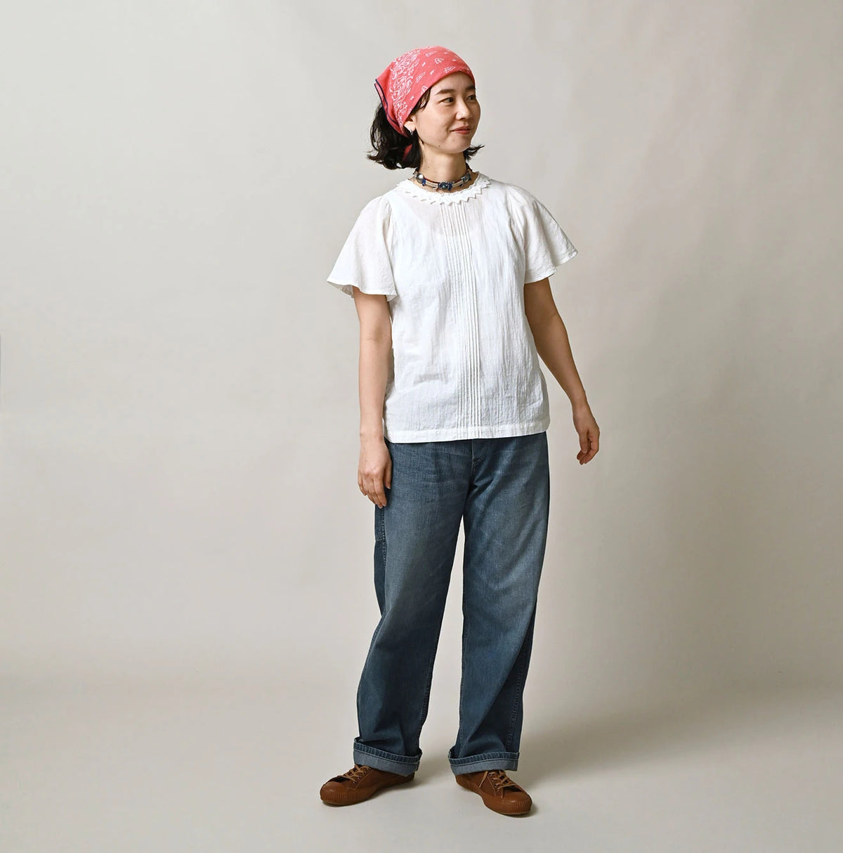 45R Mugihiko Denim 908 Painter Tan