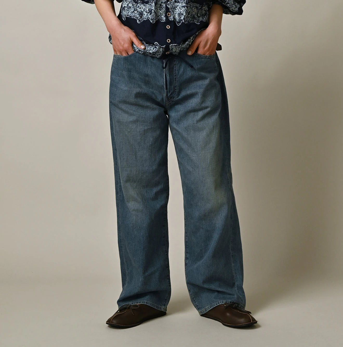 45R Mugihiko Denim Charlotte5 Tan - Image 4