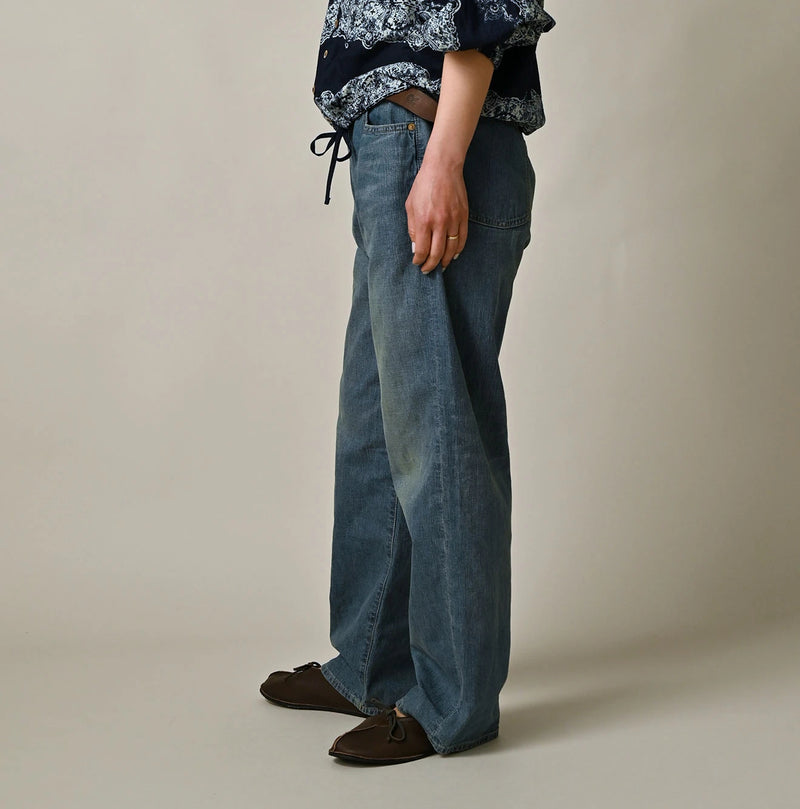 45R Mugihiko Denim Charlotte5 Tan - Image 5