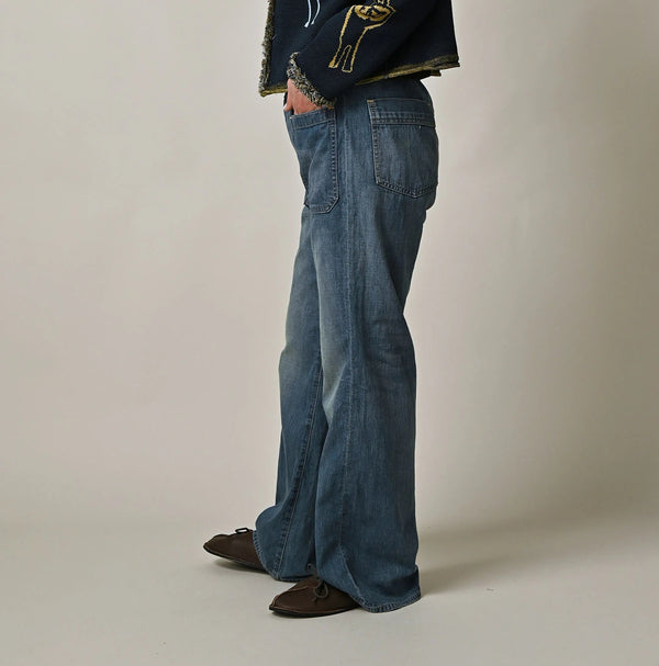 45R Mugihiko Denim Pippe Bachihime Tan