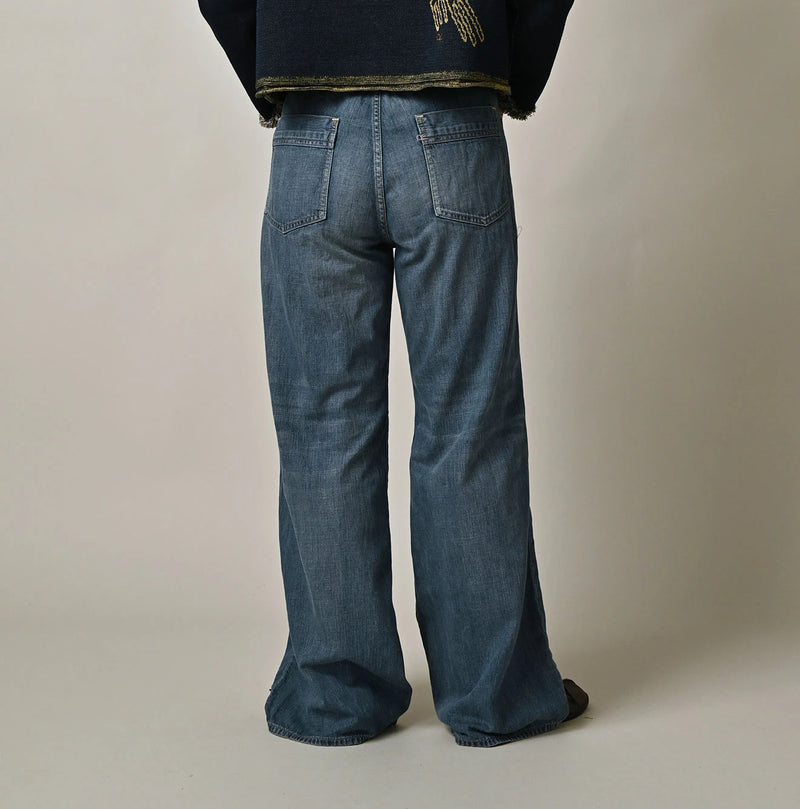 45R Mugihiko Denim Pippe Bachihime Tan - Image 6