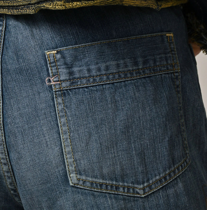 45R Mugihiko Denim Pippe Bachihime Tan - Image 11