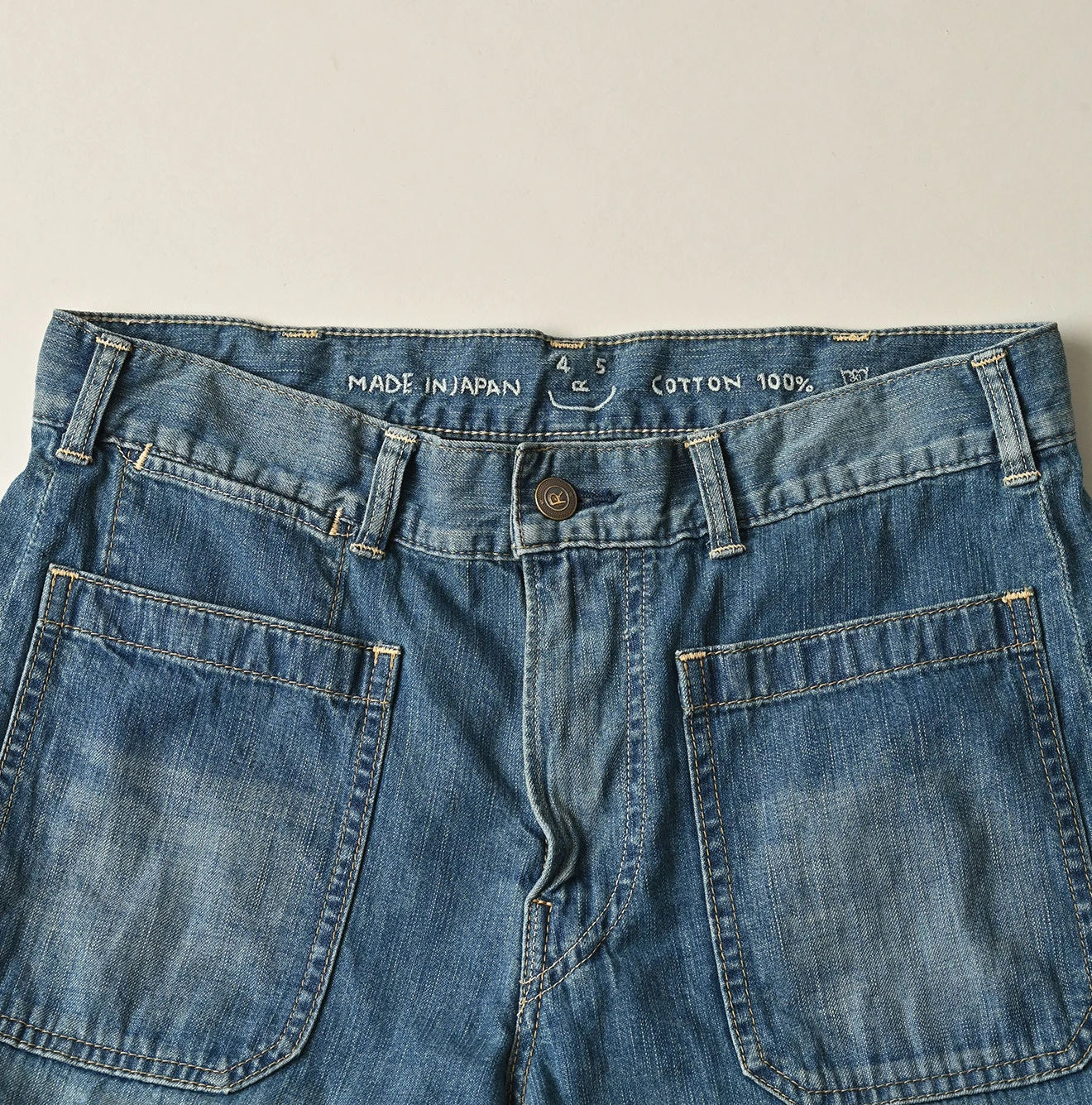 45R Mugihiko Denim Pippe Bachihime Tan - Image 12