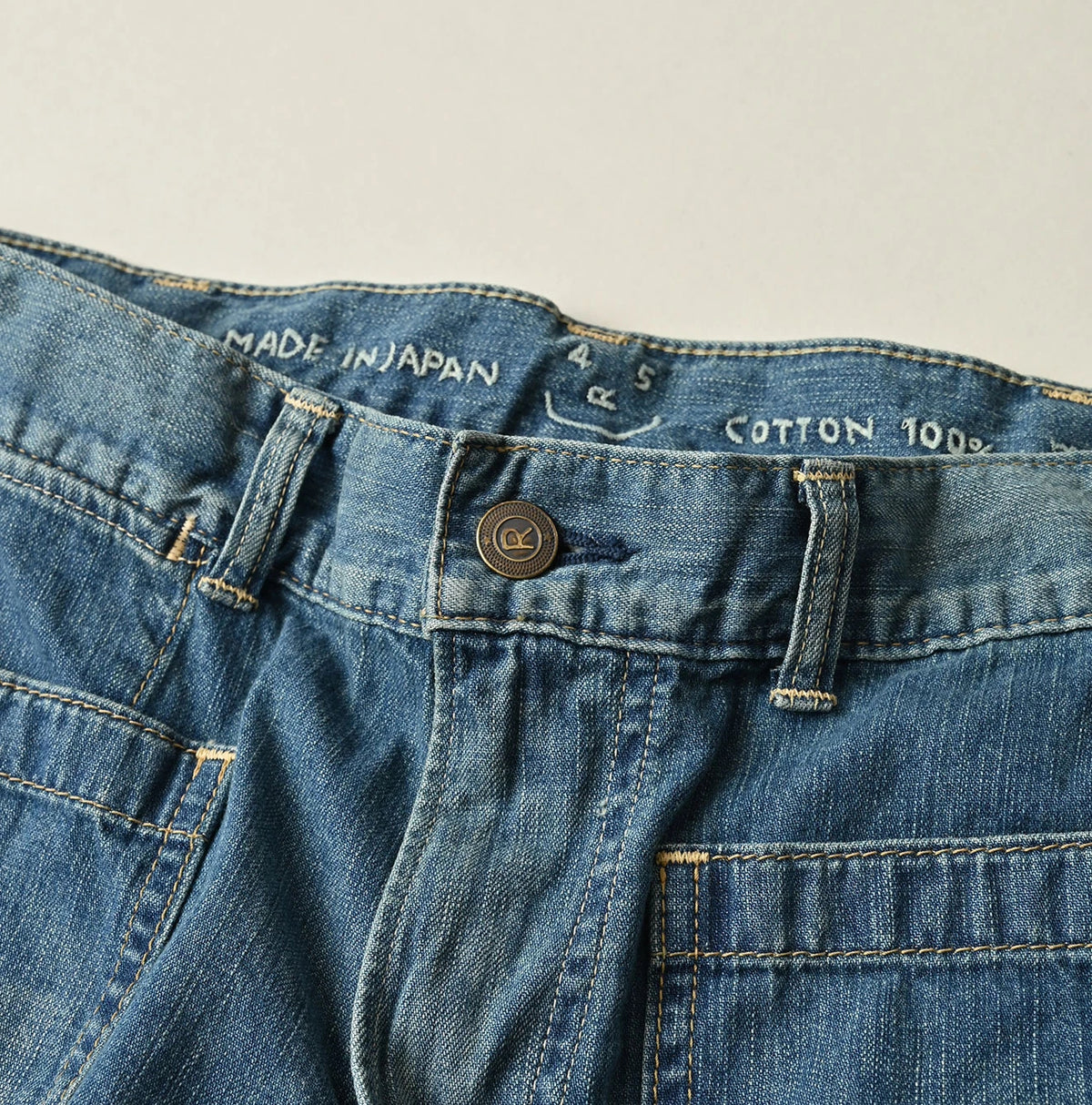 45R Mugihiko Denim Pippe Bachihime Tan