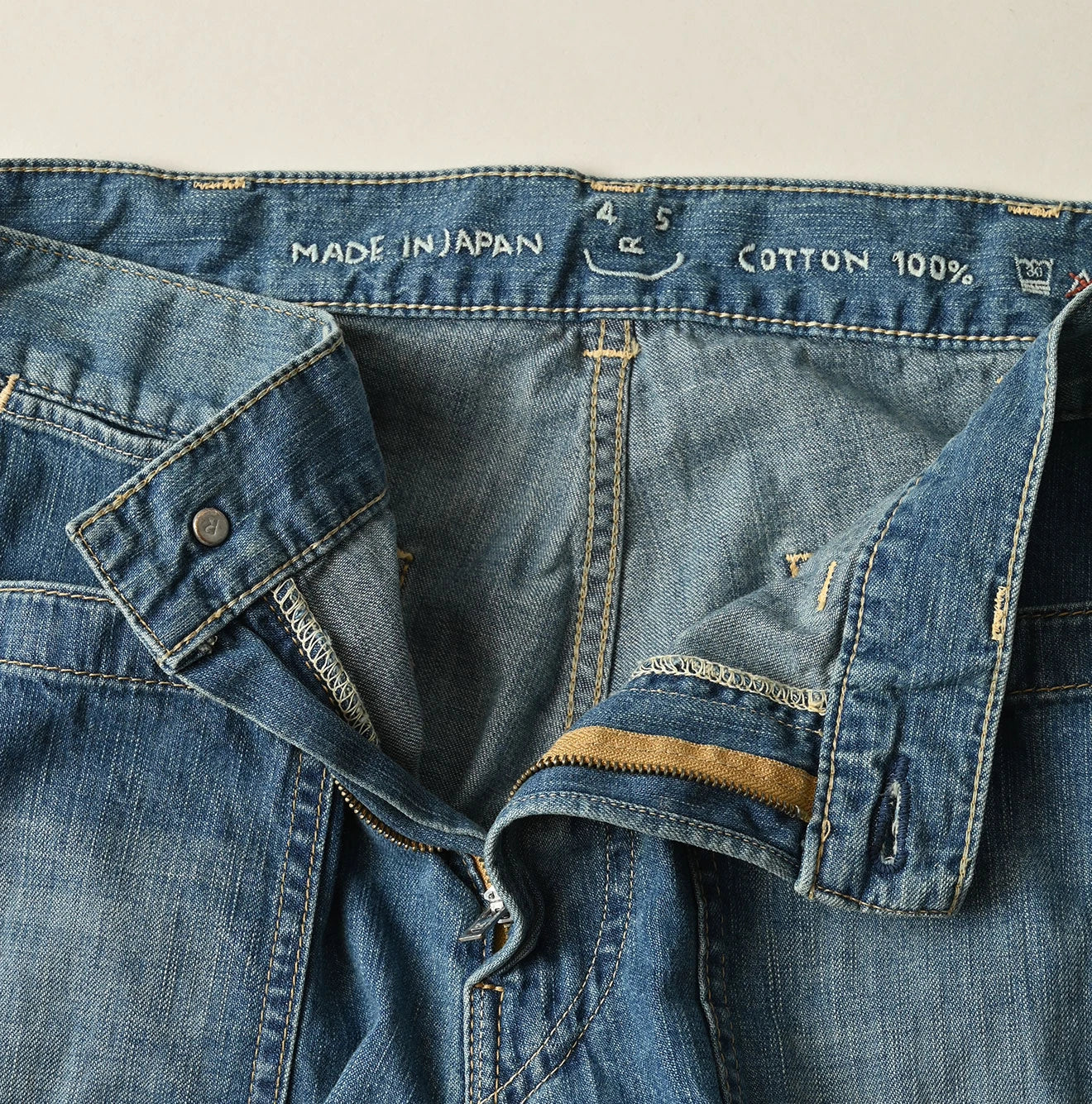 45R Mugihiko Denim Pippe Bachihime Tan - Image 14