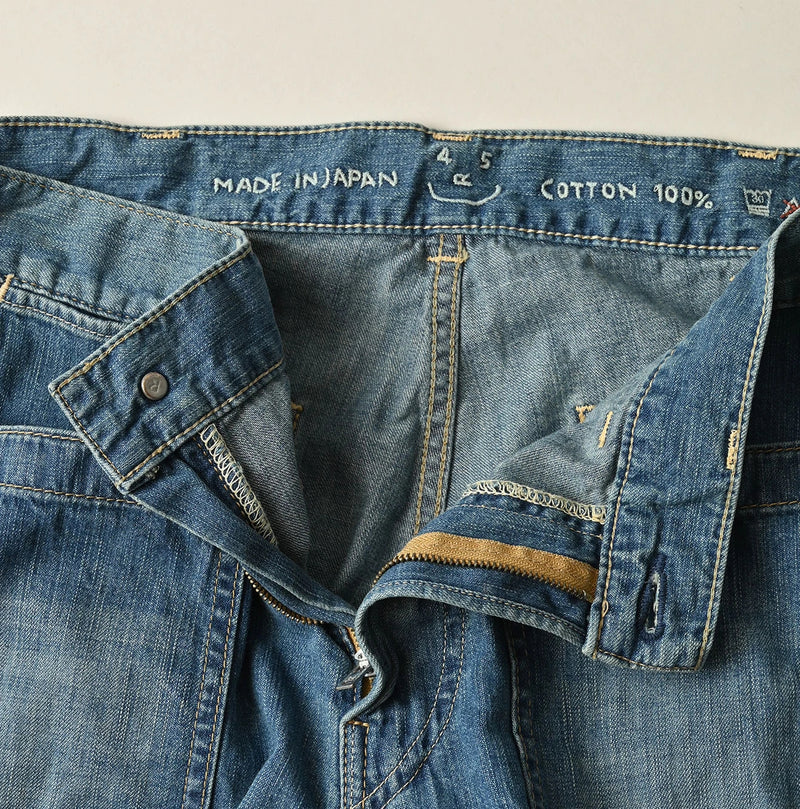 45R Mugihiko Denim Pippe Bachihime Tan - Image 14