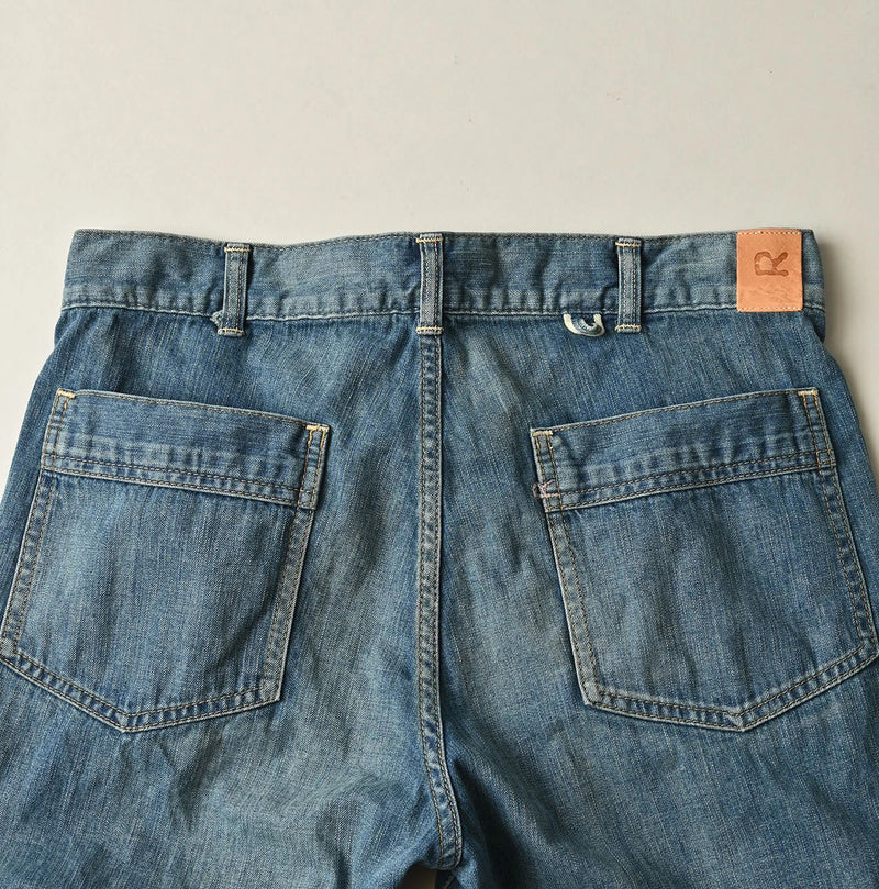 45R Mugihiko Denim Pippe Bachihime Tan - Image 16