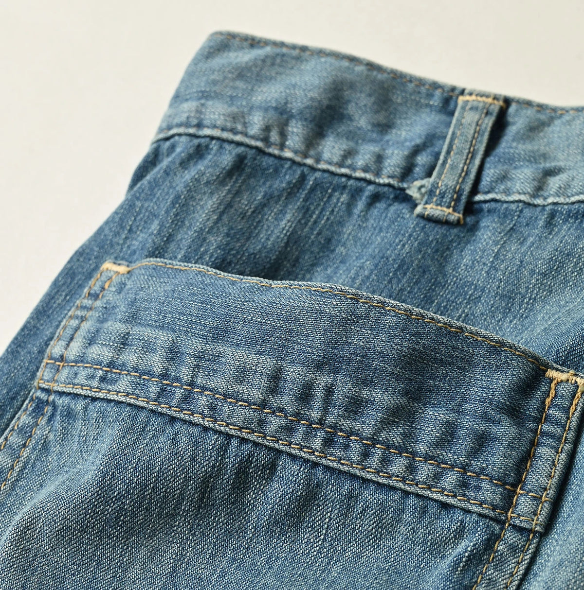 45R Mugihiko Denim Pippe Bachihime Tan