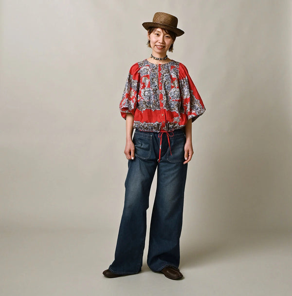 45R Mugihiko Denim Pippe Bachihime Zyu